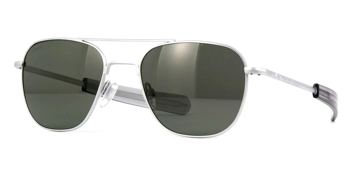 American Optical Original Pilot C4 BT SM GNG-P Matte Silver Polarised - As Seen On Johnny Depp & Greg Kinnear