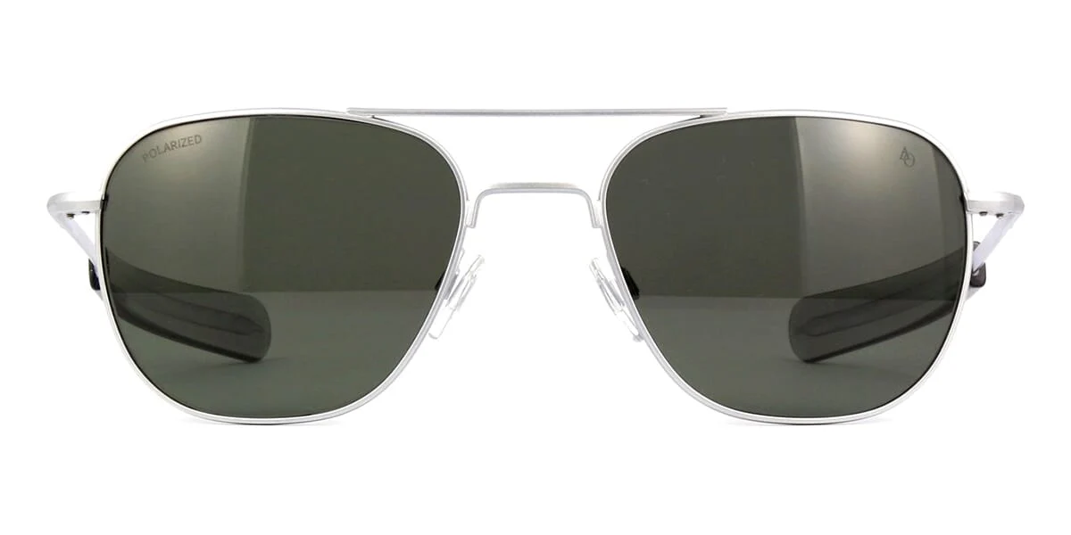 American Optical Original Pilot C4 BT SM GNG-P Matte Silver Polarised - As Seen On Johnny Depp & Greg Kinnear - Image 2