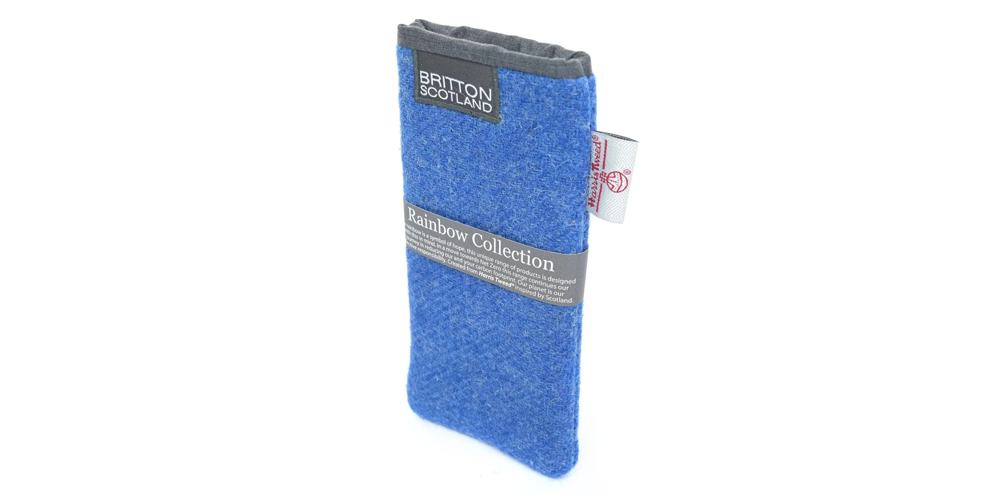 Amy Britton Rainbow Harris Tweed Light Blue Soft Case - Image 2