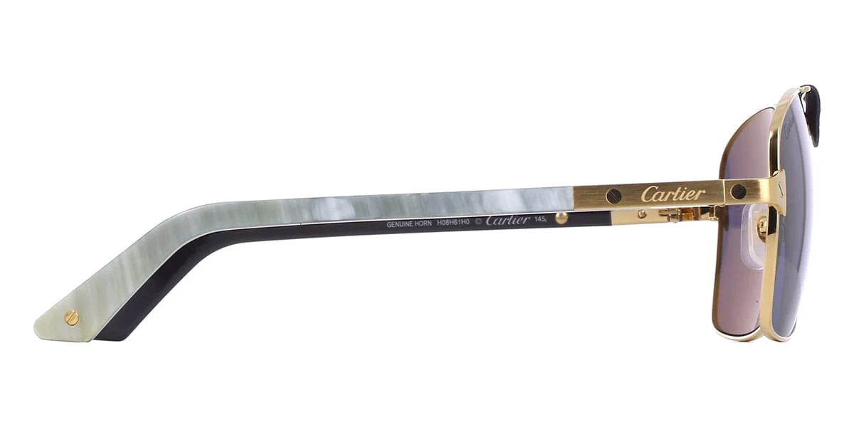 Cartier Buffalo Horn CT0389S 003 1H0 Polarised - Image 3