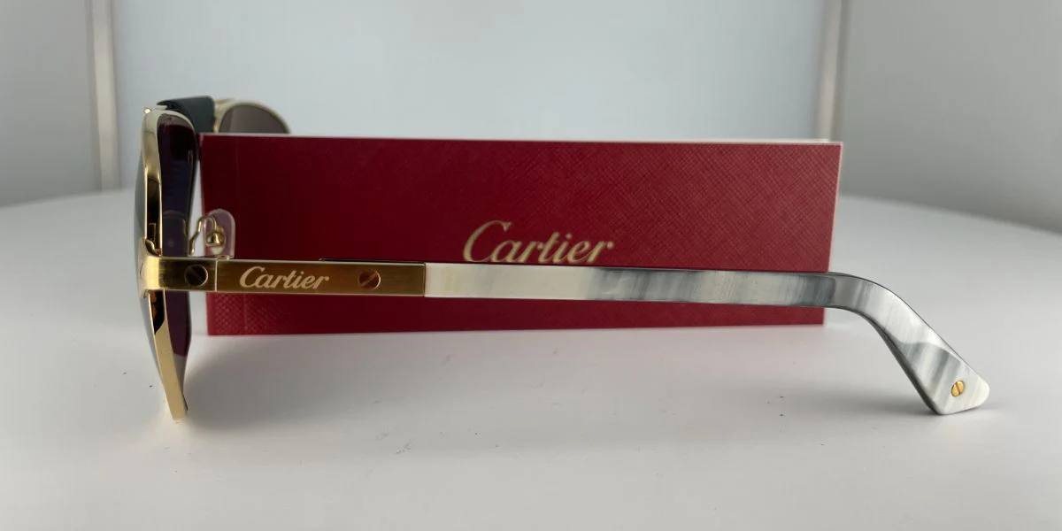 Cartier Buffalo Horn CT0389S 003 Polarised - Image 6