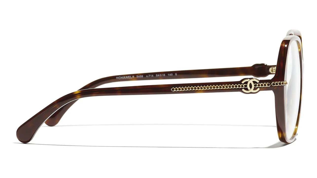 CHANEL 3458 C714 Glasses - Image 3