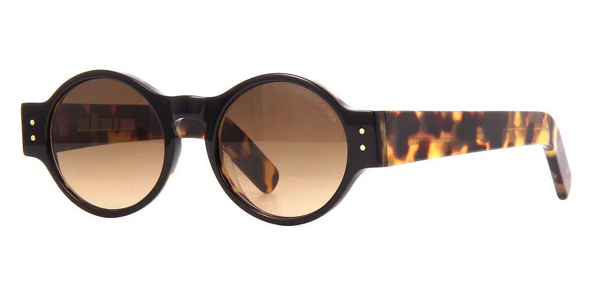 Cutler and Gross Sun 1374 02 Black on Camouflage - As Seen On Yoko Ono