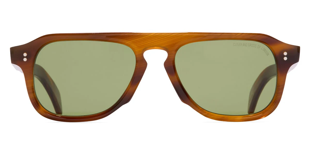 Cutler and Gross Sun Graham GR14 02 Mustard Horn - Image 2
