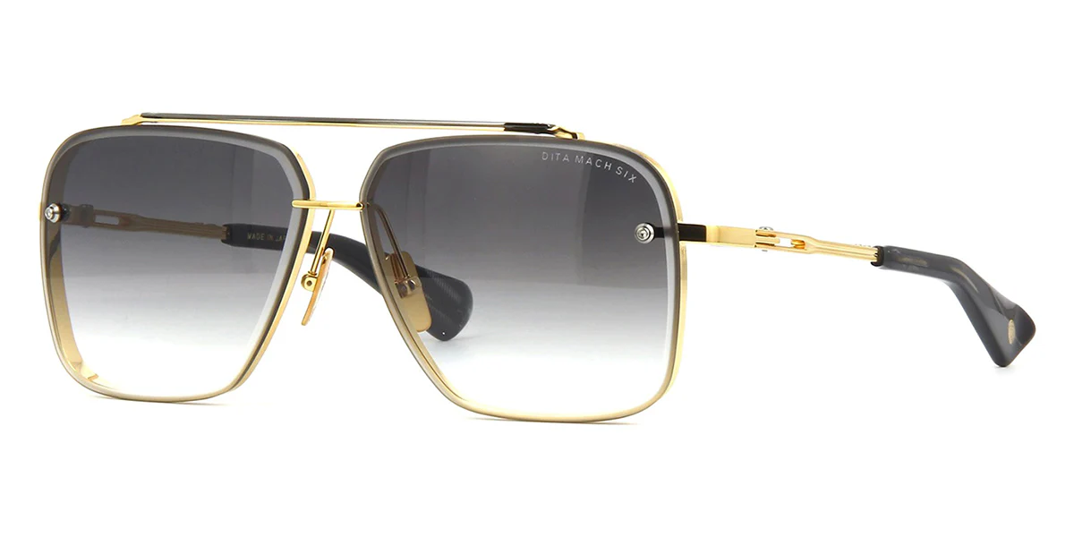 Dita Mach Six DTS 121 01 Yellow Gold and Black Rhodium - As Seen On Martin Lawrence & T.I.