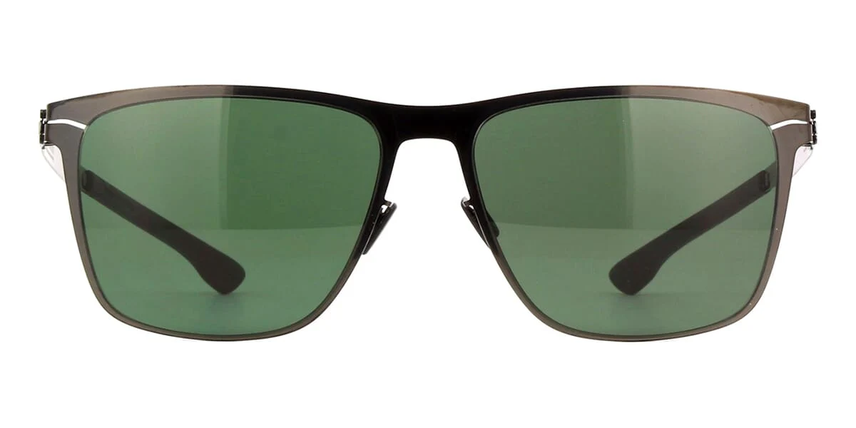 ic! berlin Charlie Gunmetal and Black with Green - Image 2