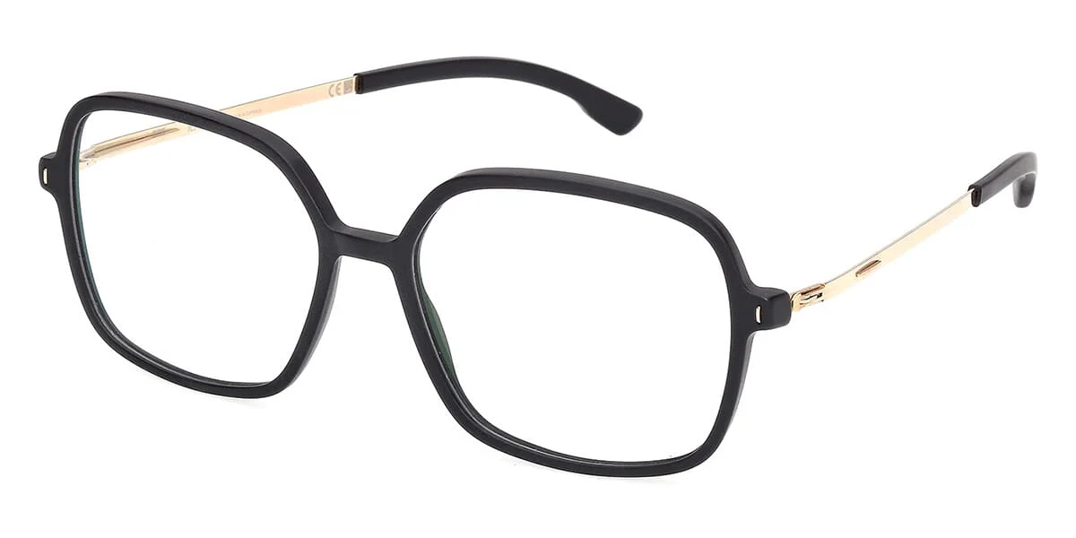ic! berlin Hazel Matte Black with Rose Gold