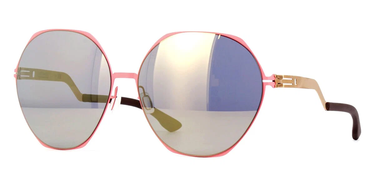 ic! berlin Ku Damm Rose Flamingo with Grey and Light Yellow Mirror