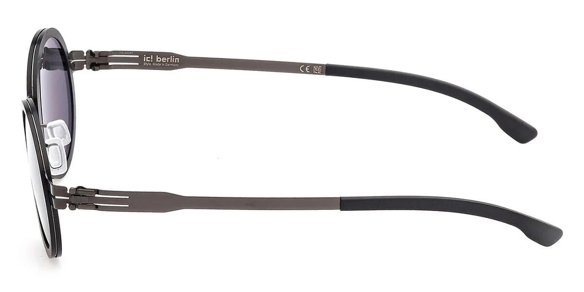 ic! berlin Sun Bent Gunmetal Rough Black - Image 3