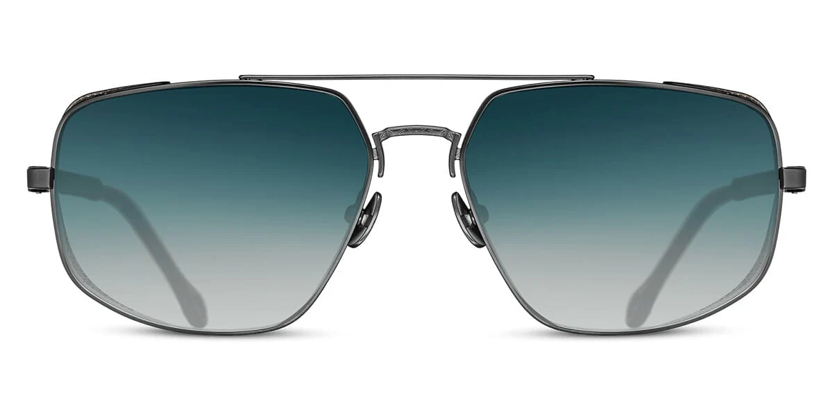 Matsuda Sun M3111 MBK with Mesh Side Shield with Blue Gradient