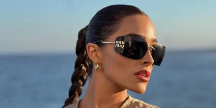 Miu Miu Rimless Runway MU 54YS 5AK5S0 - As Seen On Olivia Culpo & Kourtney Kardashian - Image 4
