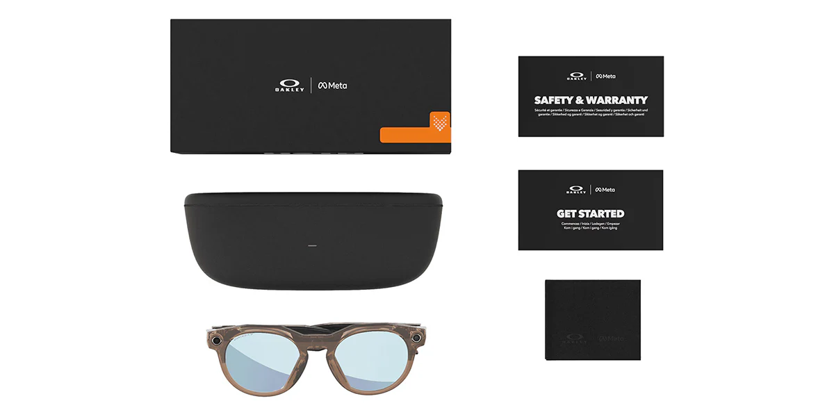 Oakley Meta Hstn OW8002 06 Prizm Polarised Smart Glasses - As Seen On Sky Brown - Image 7