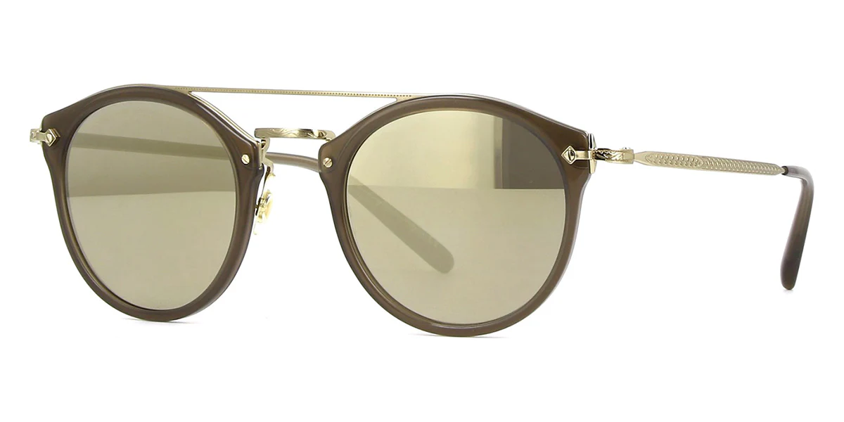 Oliver Peoples Remick OV5349S 1473/6G Taupe/Gold Mirror - As Seen On Jason Crabb