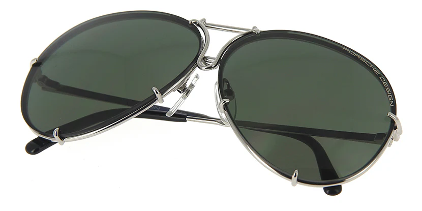 Porsche Design 8478 B Chrome Frame - Grey + Dk Green Lenses - As Seen On Kourtney Kardashian - Image 11