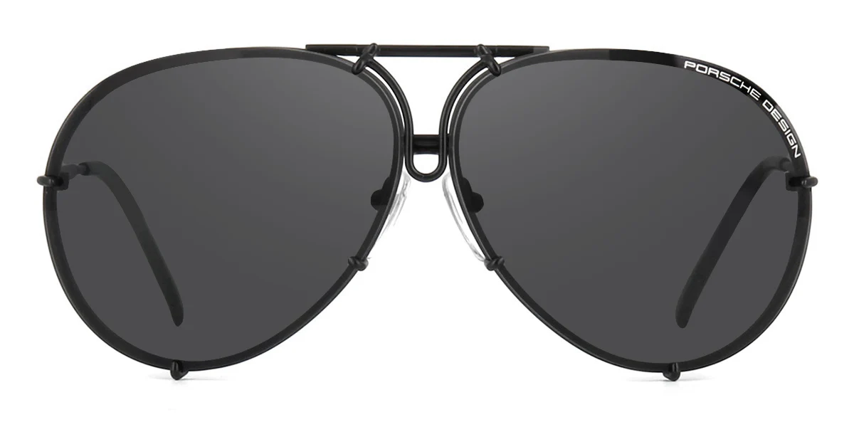 Porsche Design 8478 D Black Frame - Grey & Silver Lenses - As Seen On Kim Kardashian - Image 11