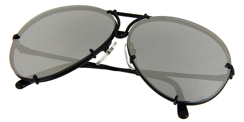 Porsche Design 8478 D Black Frame - Grey & Silver Lenses - As Seen On Kim Kardashian - Image 15