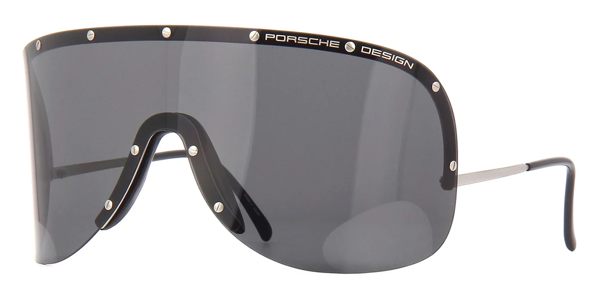 Porsche Design 8479 B S2 Large Silver Wraparound Frame - As Seen On Lady Gaga & Angie Katsanevas