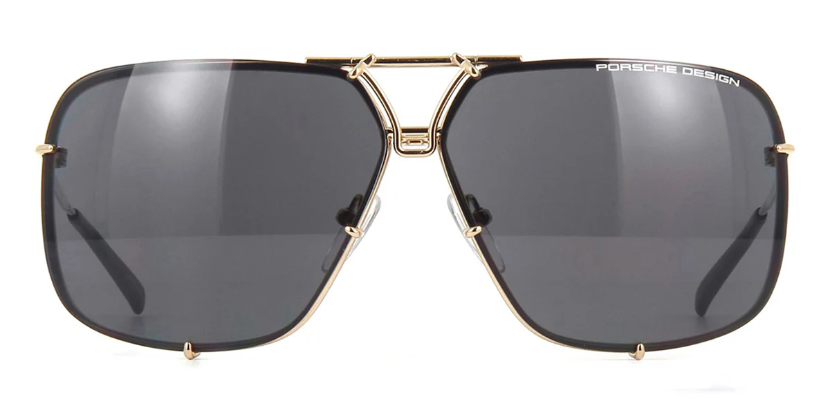 Porsche Design 8928 B Gold Frame With Brown Interchangeable Lenses - Image 3