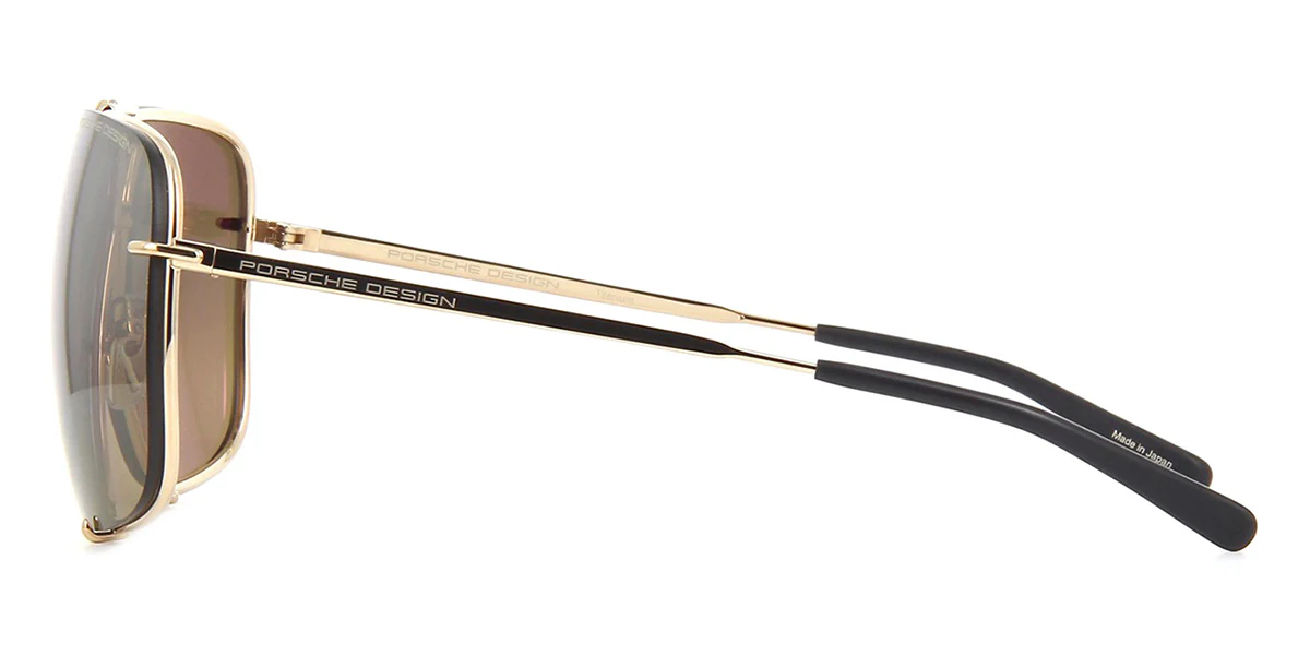 Porsche Design 8928 B Gold Frame With Brown Interchangeable Lenses - Image 4