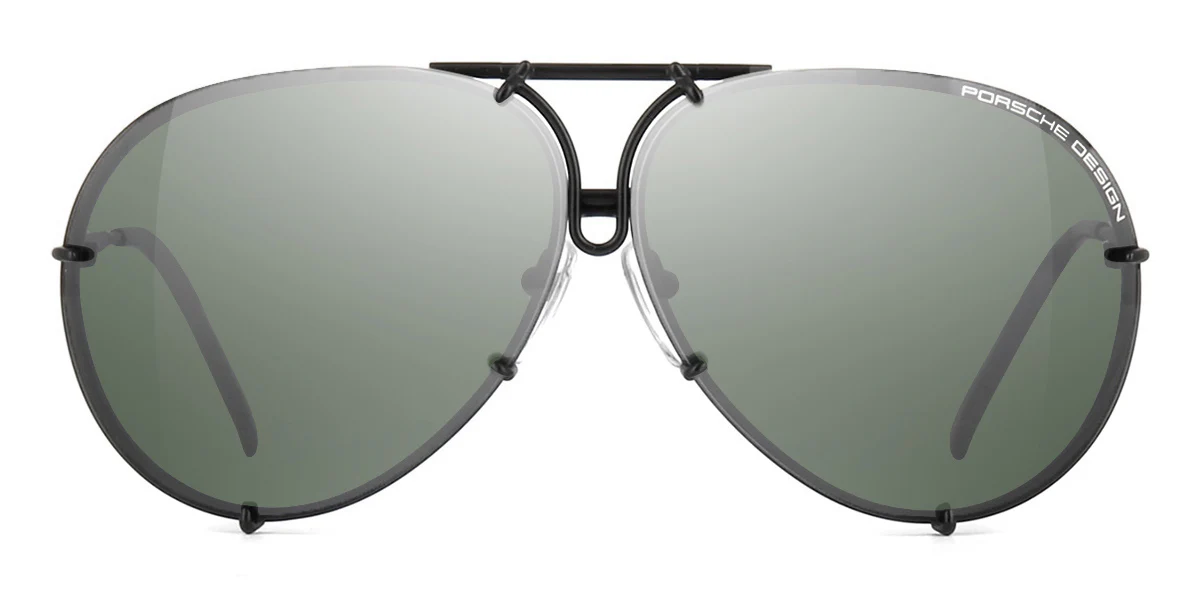 Porsche Design 8478 D Black Frame - Dk Green + Brown Lenses - As Seen On Khloe Kardashian & Kendall Jenner - Black Friday Special - Image 11