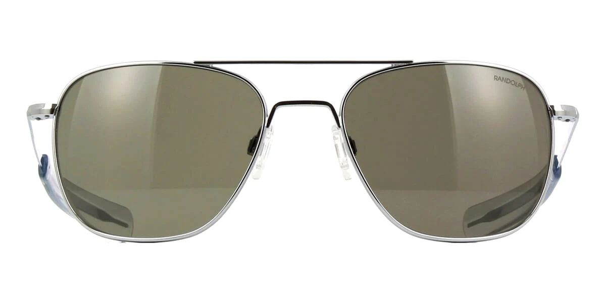 Randolph Aviator Bright Chrome AF075 - As Seen On Bob Dylan & Marc Anthony - Image 2