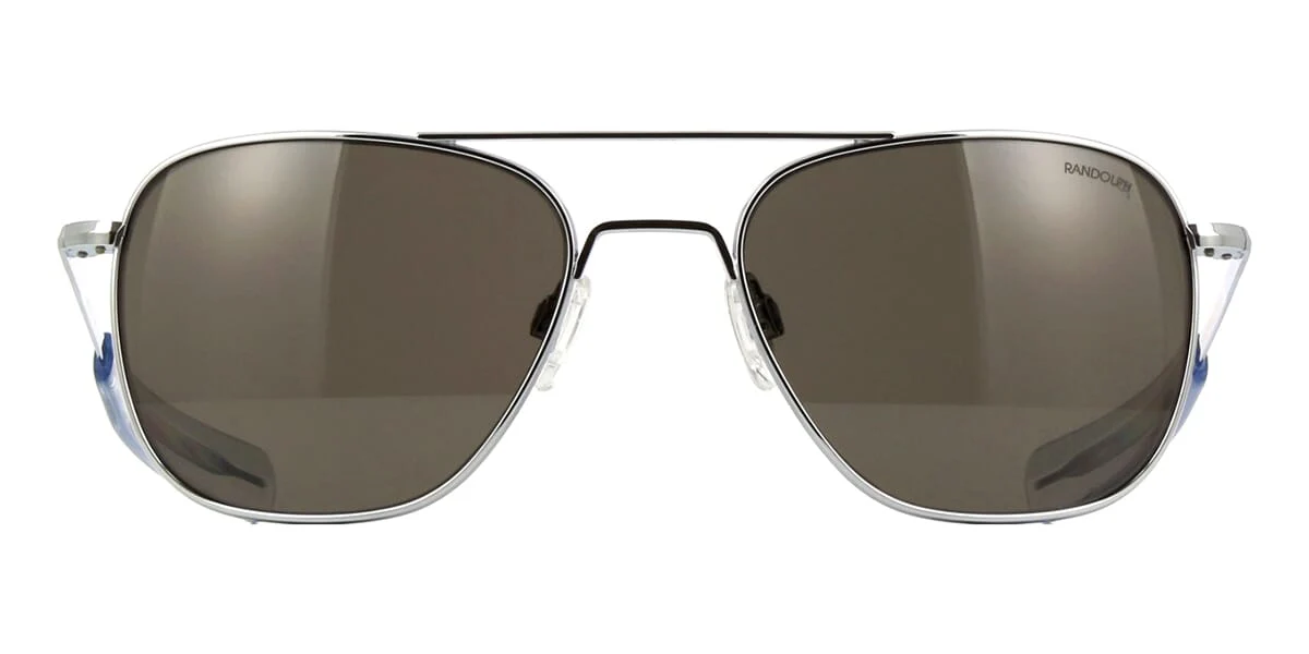 Randolph Aviator Bright Chrome AF078 Polarised - As Seen On Michael Keaton & Nikolaj Coster-Waldau - Image 2