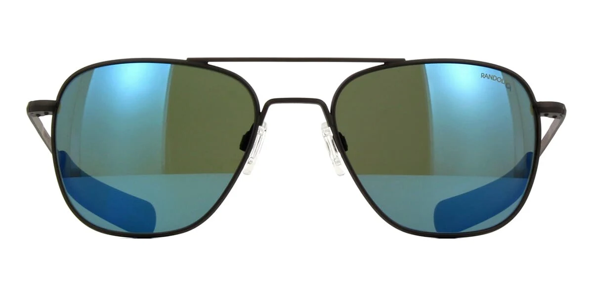 Randolph Aviator Matte Black AF245 Polarised - Image 2