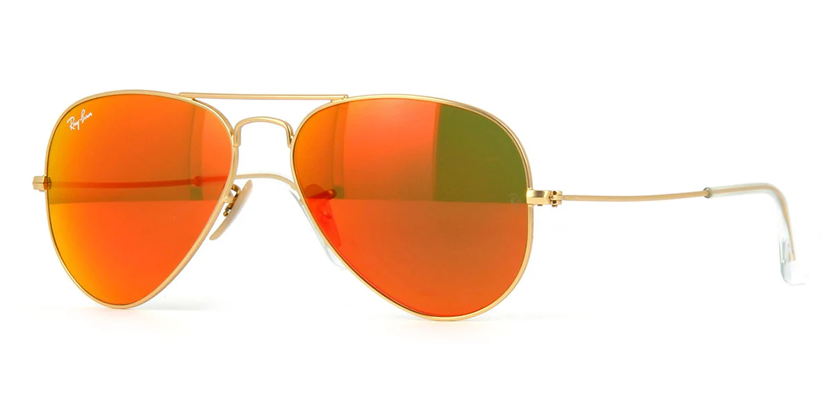 Ray-Ban Aviator 3025 112/69 Orange Flash Mirror - As Seen On Charli D'Amelio & Pedro Martinez