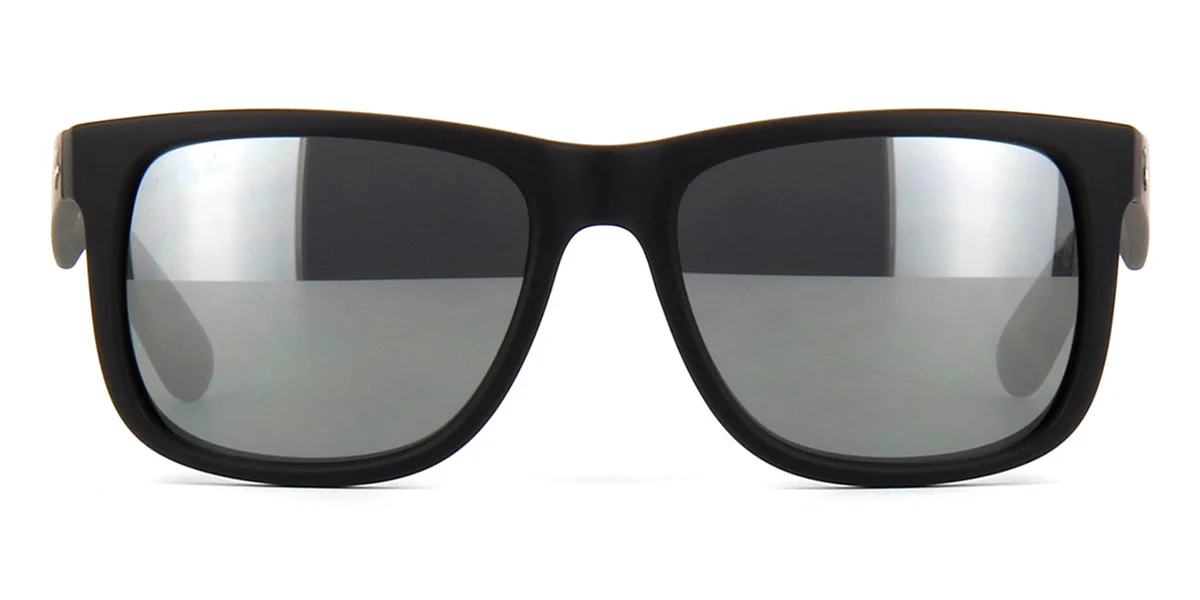 Ray-Ban Justin 4165 Black/Silver Mirror 622/6G - As Seen On KJ Apa & Dilraba Dilmurat - Image 2