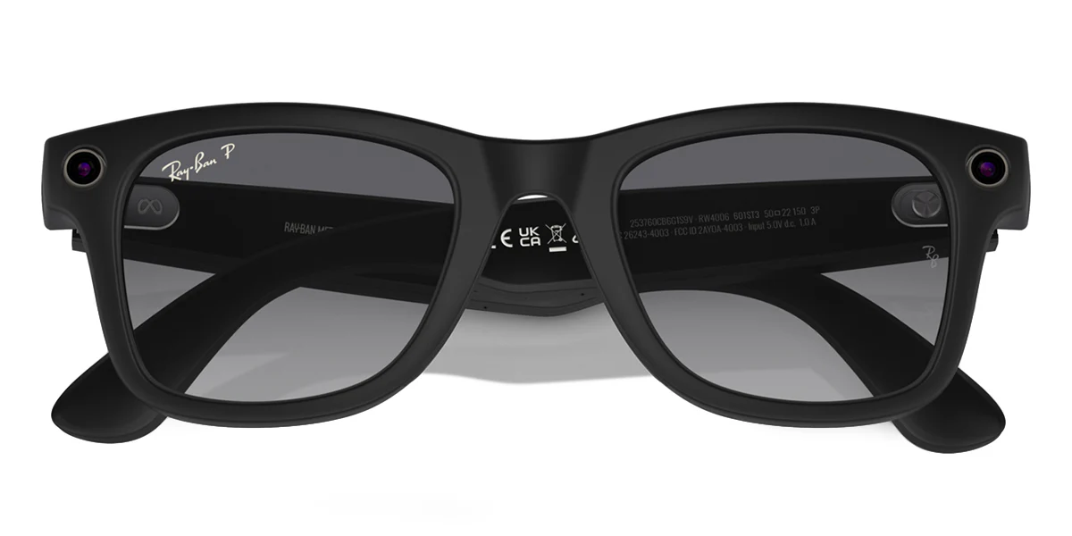 Ray-Ban Meta Wayfarer RW4006 601S/T3 Polarised Smart Glasses - As Seen On Meek Mill & Nick Foles - Image 2