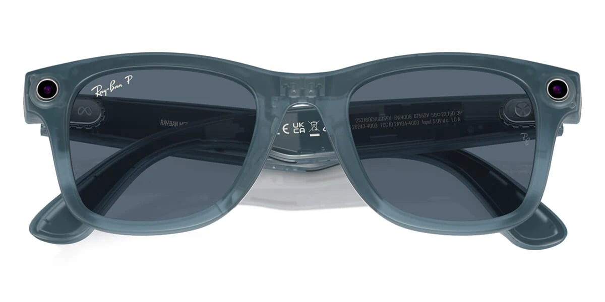 Ray-Ban Meta Wayfarer RW4006 6755/2V Polarised Smart Glasses - As Seen On Hamish Blake - Image 2