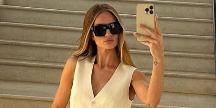 Saint Laurent Sun SL 424 001 - As Seen On Rosie Huntington-Whiteley & ASAP Rocky - Image 4