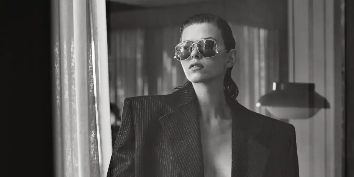 Saint Laurent Sun SL 653 Leon 001 - As Seen On Rosie Huntington-Whiteley & Jasmine Tookes - Image 8