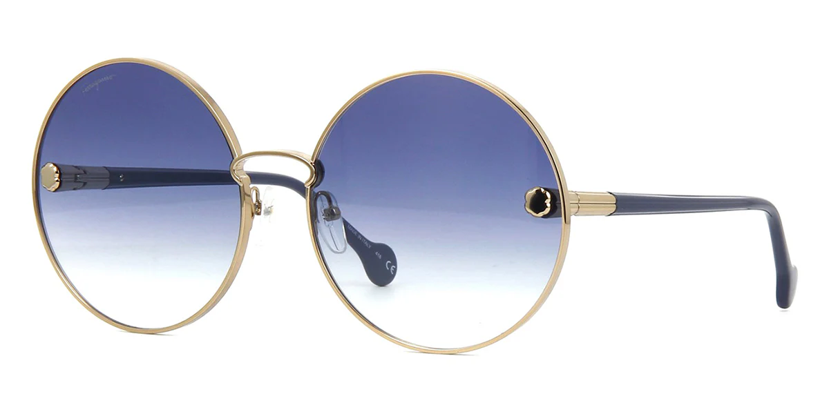 Ferragamo SF189S 783 Gold and Blue - As Seen On Lucy Hale