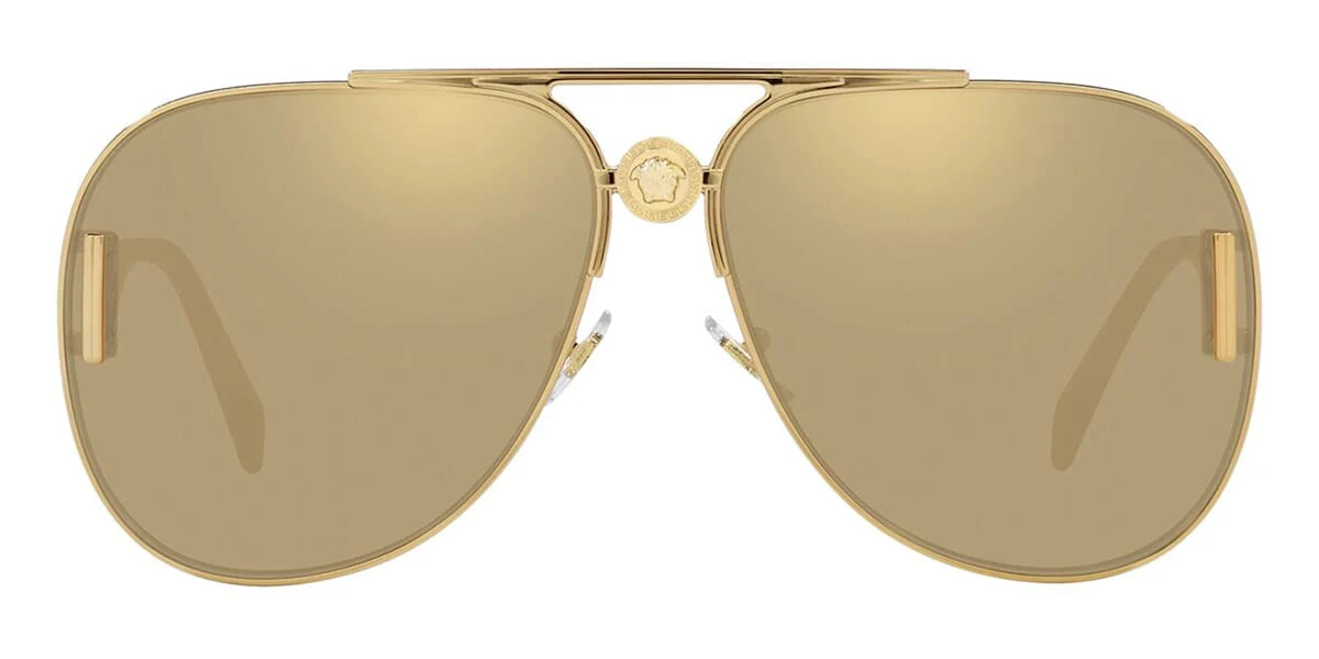 Versace 2255 1002/03 Gold Plated Lens - As Seen On Pepe Aguilar - Image 2