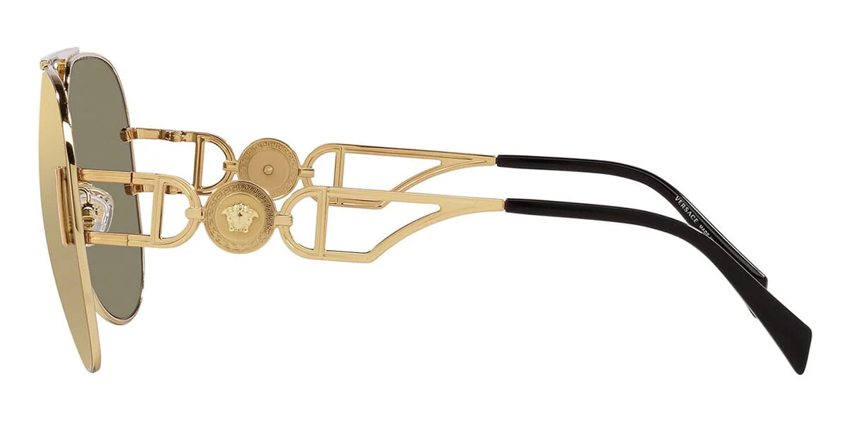 Versace 2255 1002/03 Gold Plated Lens - As Seen On Pepe Aguilar - Image 3