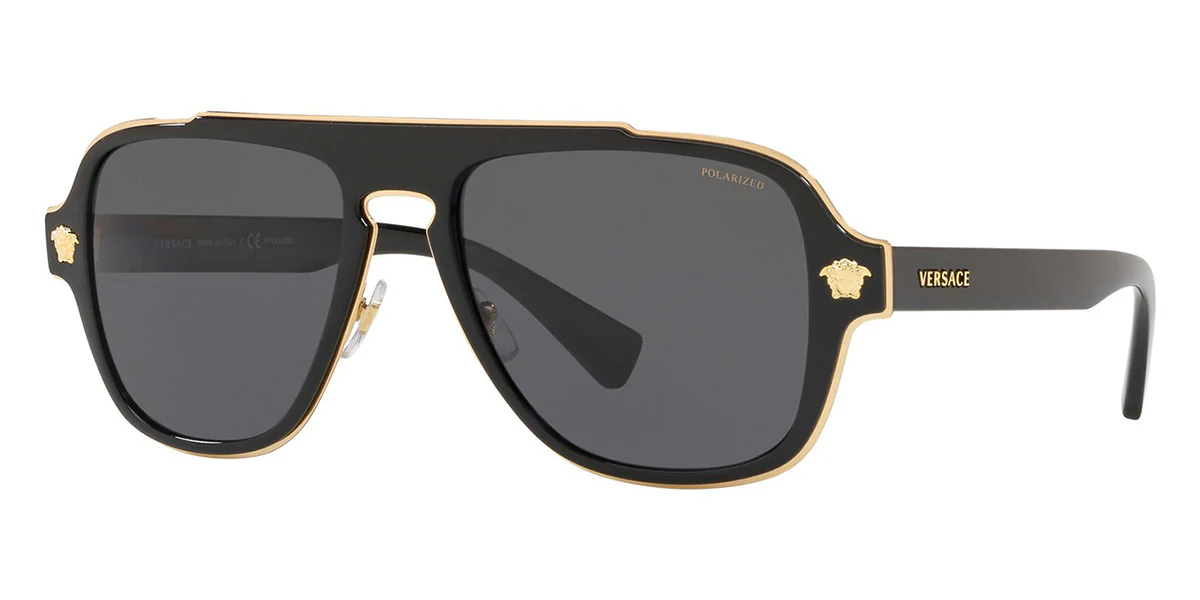 Versace Medusa Charm 2199 1002/81 Polarised - As Seen On Tyson Fury & Pankaj Tripathi